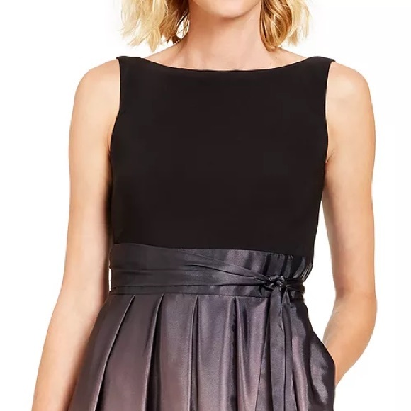 Ombré Satin Bow Sash Gown - Picture 3 of 3